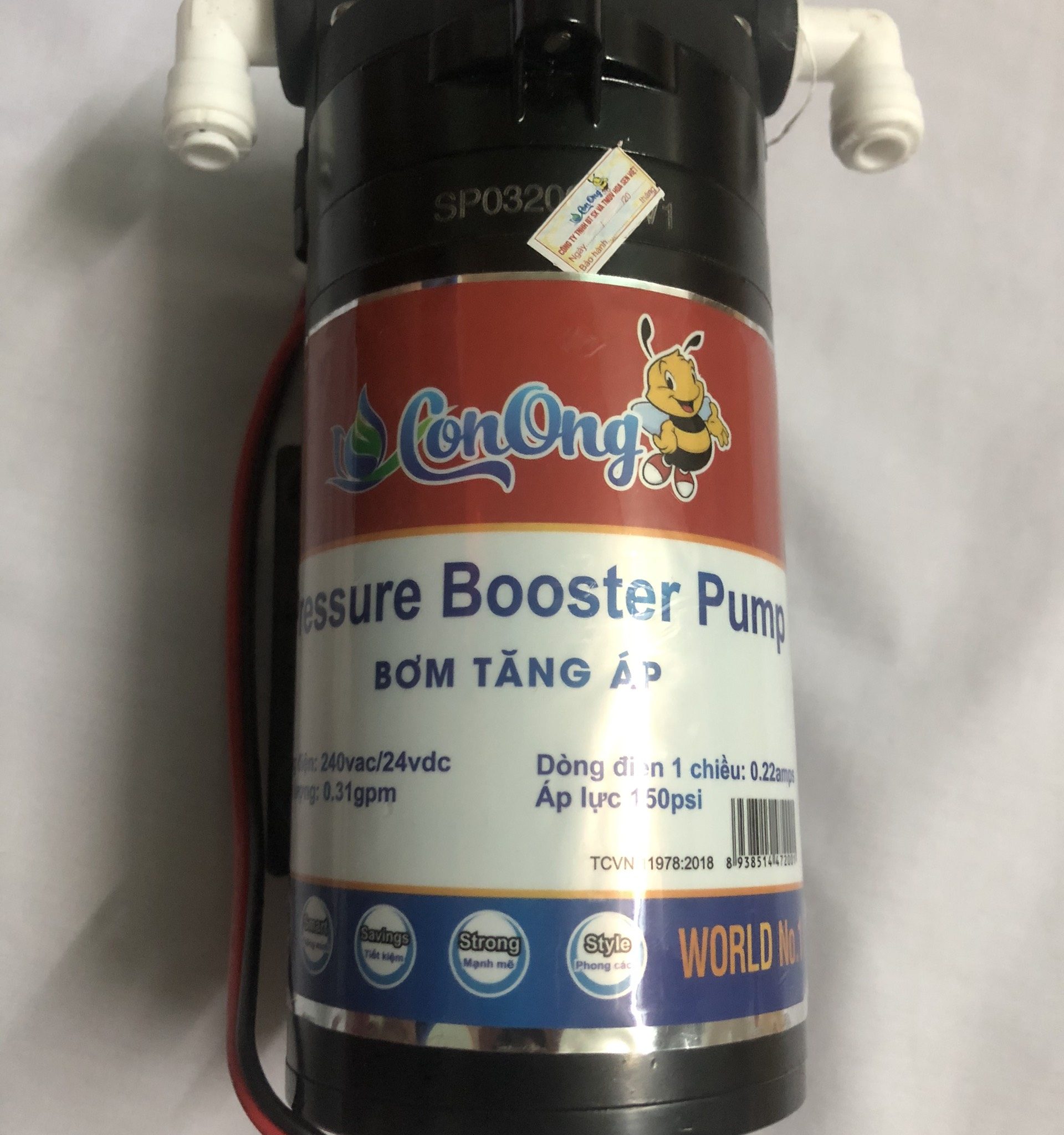 Bơm tăng áp RO 24V Con Ong